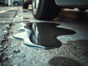 Wyciek oleju spod samochodu: kiedy jest to normalne „pocenie”, a kiedy trzeba przerwać jazdę